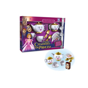WB5798 Kit Cozinha Chazinho Mini Porcelana Com Bule Acessório 8 Pçs