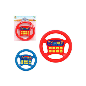 WB3803 VOLANTE MUSICAL INFANTIL BIBI COLORS A PILHA NA SOLAPA WELLKIDS