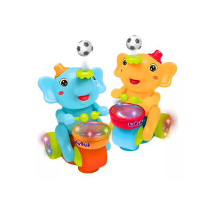 TOYS-25011 BRINQUEDO EM PLASTICO ELEFANTE COM LUZ E SOM