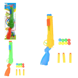 7972 PISTOLA LANCA DARDOS E BOLAS AGILITY 12PCS