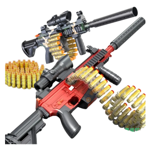 TK-AB6657 Arma Brinquedo M416 Elétrica Com 18 Dardos E Bateria Nerf