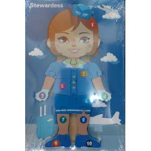 TK-AB8797 BRINQUEDO CONJUNTO INTERATIVO (P/ ENCAIXE) DE MADEIRA .