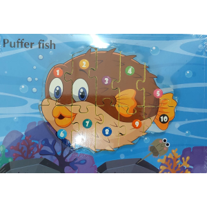 TK-AB8798 BRINQUEDO CONJUNTO INTERATIVO (P/ ENCAIXE) DE MADEIRA PEIXE .