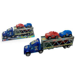 WB19361 CAMINHAO A FRICCAO CEGONHA COM CARROS MAD FORCE