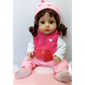 H-100-106 BRINQUEDO BONECA DE PLÁSTICO, C/ACESSÓRIOS E TECIDO DE POLIÉSTER